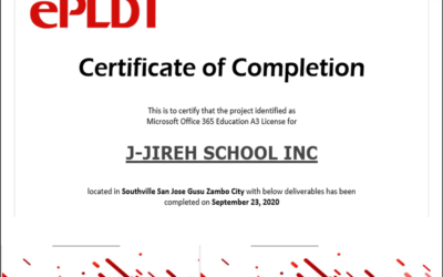 [EXTERNAL] – J-JIREH SCHOOL INC | OFFICE 365 with PS | PROJECT TURN OVER